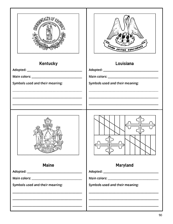 Us state study resource pack bundle use with any us geo study