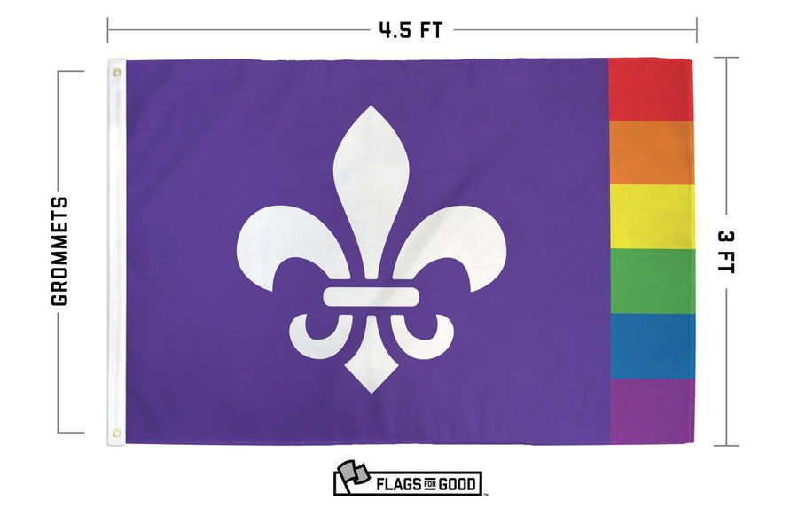 Rainbow louisiana flag â flags for good