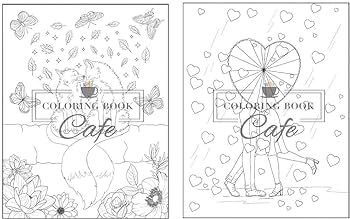 Love coloring book an adult coloring book featuring beautiful flowers romantic love scenes cute animals sweet phrases and fun heart designs cafe coloring book books