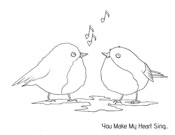 Love birds free printable card colouring page art prompt adventure in a box