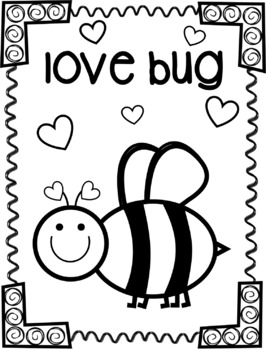 Love bug coloring page texas twist scribbles by texas twist scribbles