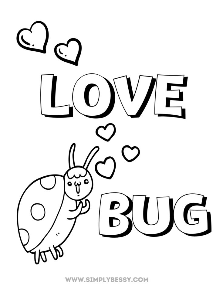 Valentines day coloring pages