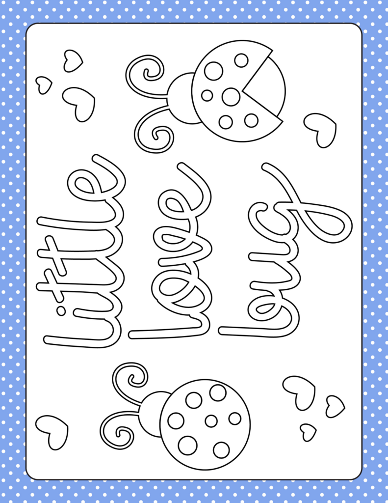 Free printable ladybug coloring pages and more