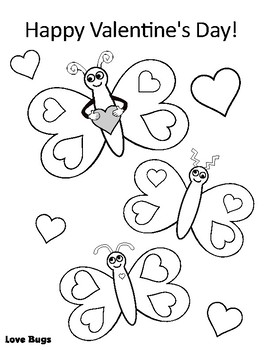 Love bugs coloring page by studio stephymoo tpt