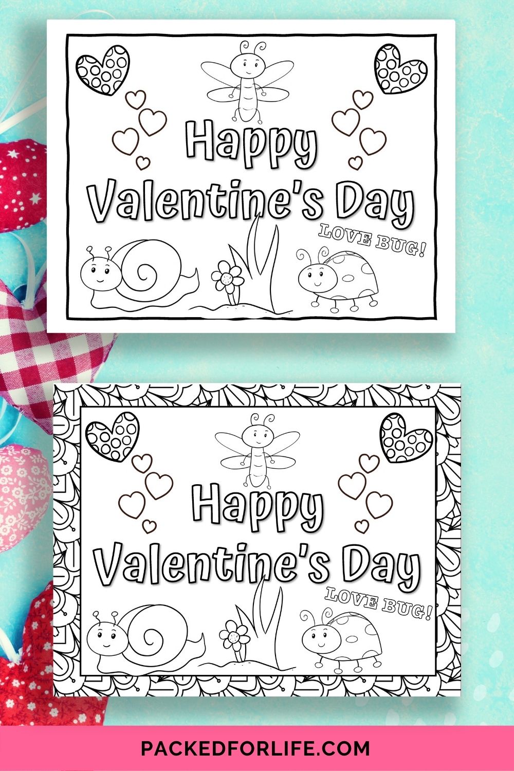 Valentines day coloring placemats â packed for life