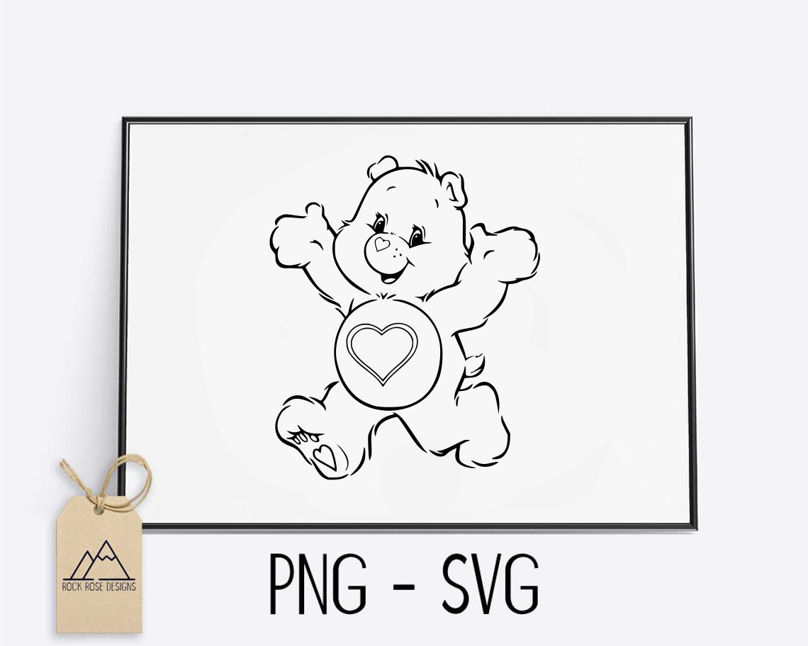 Care bears tenderheart bear svg cut file