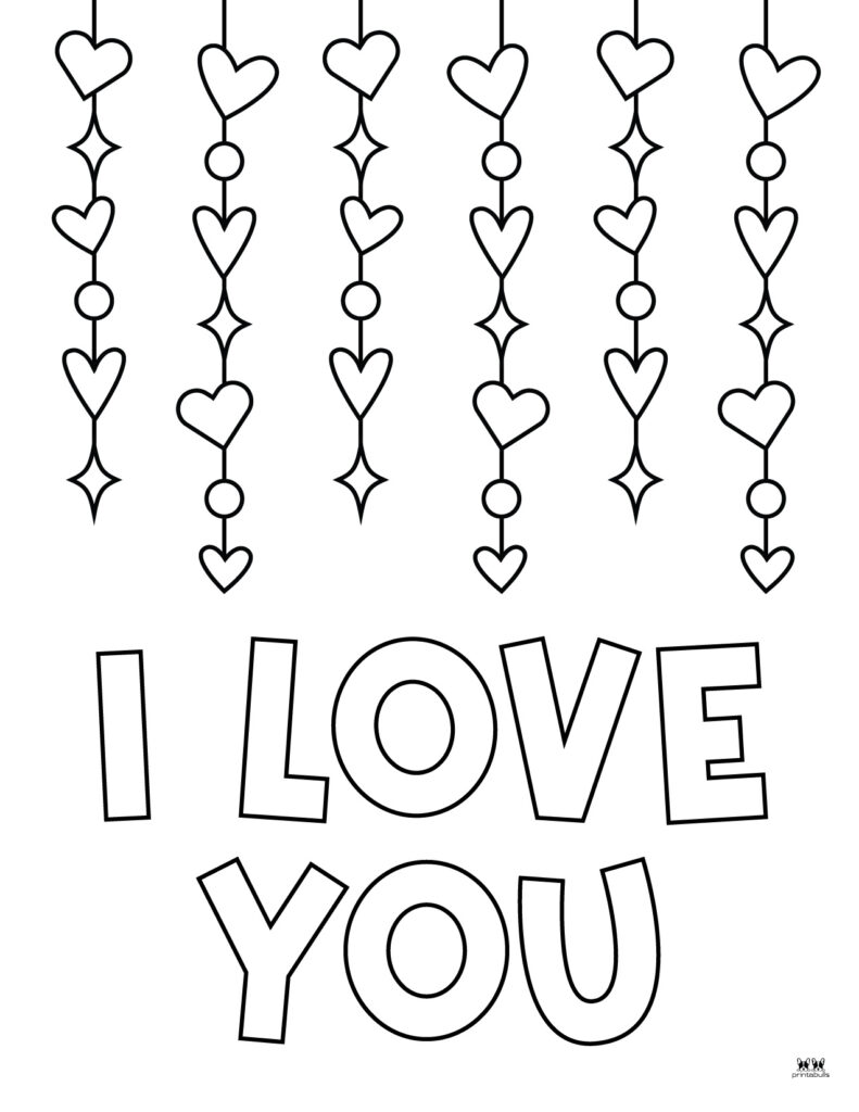 Love i love you coloring pages