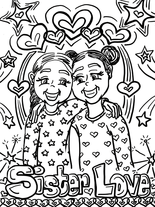 Love coloring pages moartcee