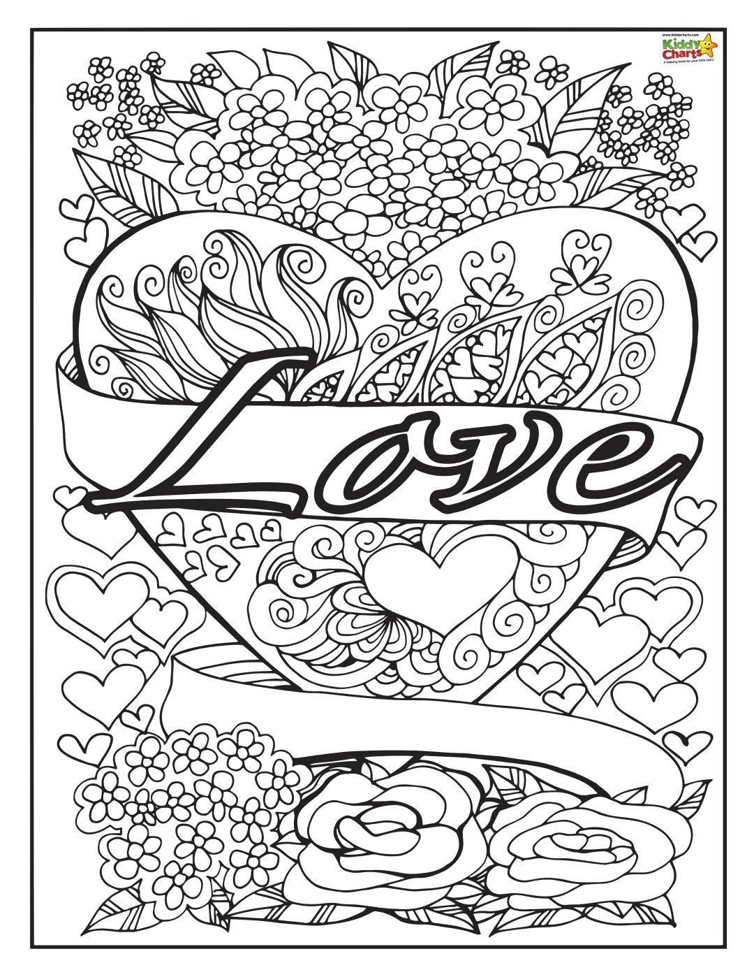 Love adult and kids coloring pages kindweeks