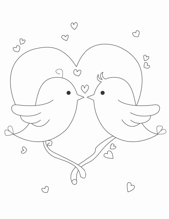 Free love coloring pages