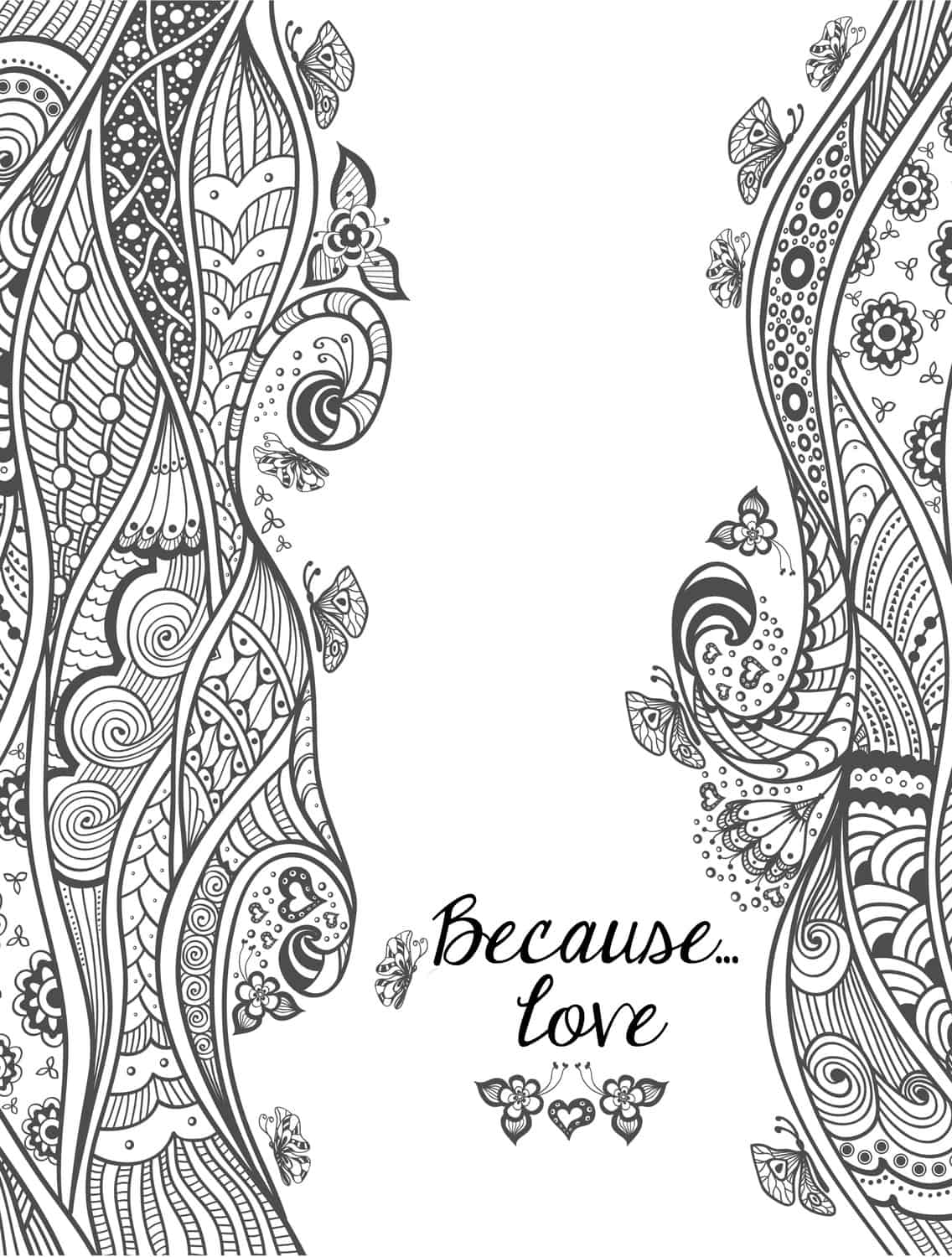 Free printable valentines adult coloring pages