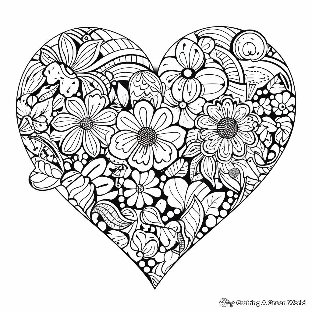 Valentines day coloring pages for adults