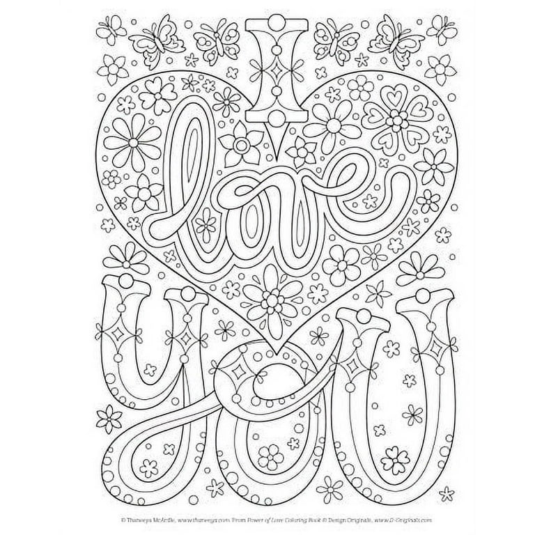 Power of love coloring book