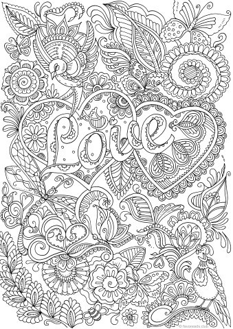 Love in details â favoreads coloring club