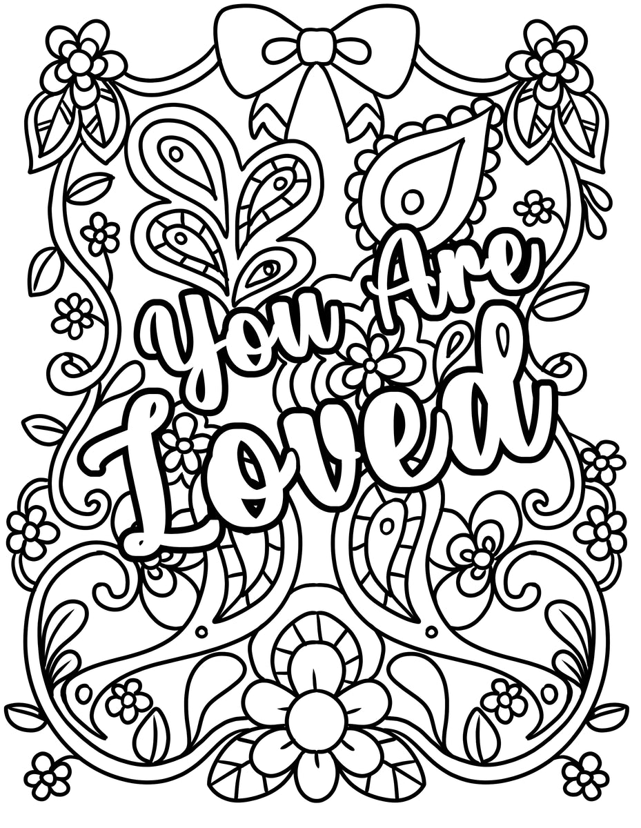 Inspirational quote coloring pages pages â freebie finding mom