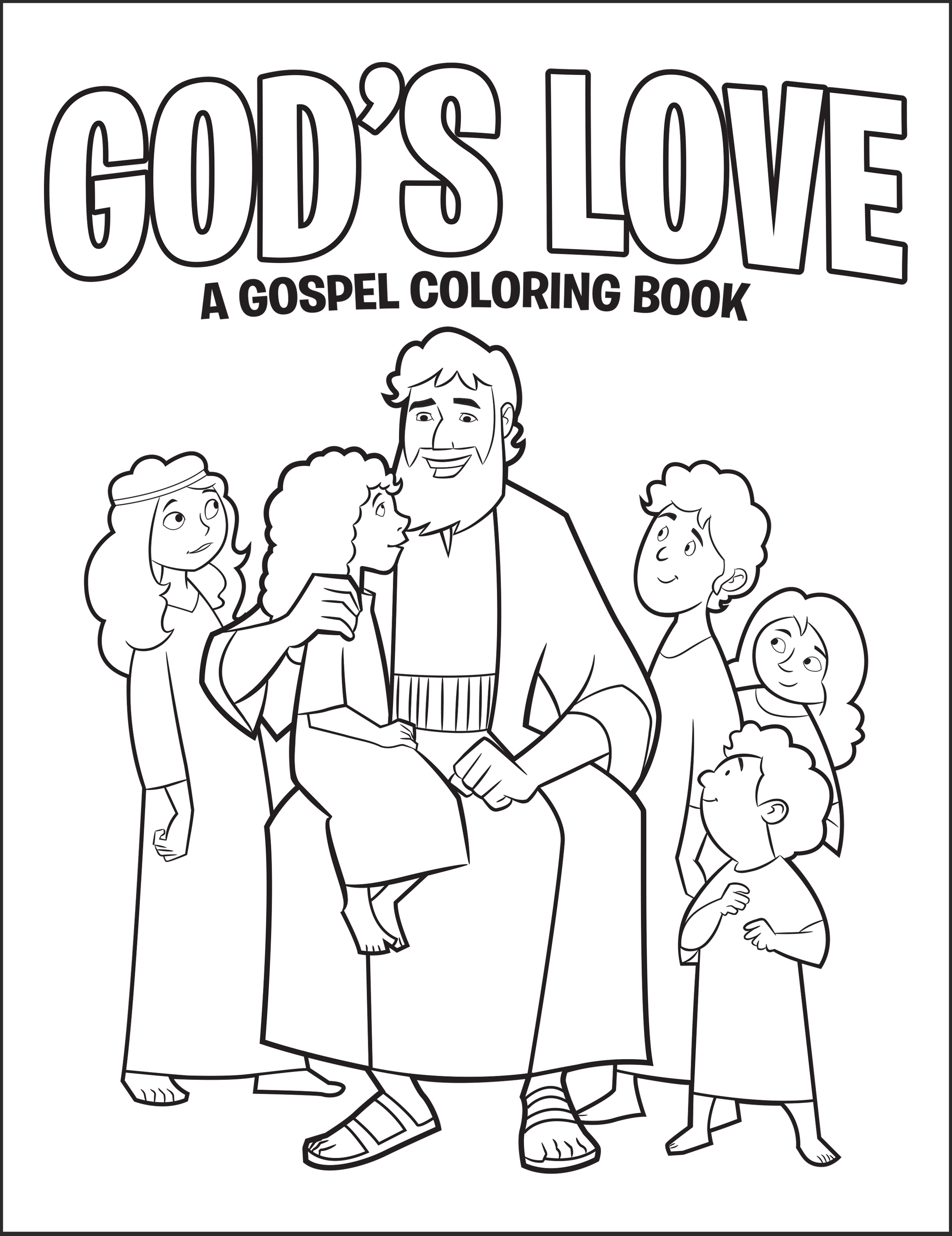 Gods love coloring book