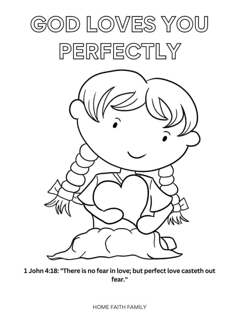 Free christian valentines day coloring pages for kids