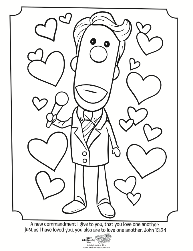 Valentines coloring page