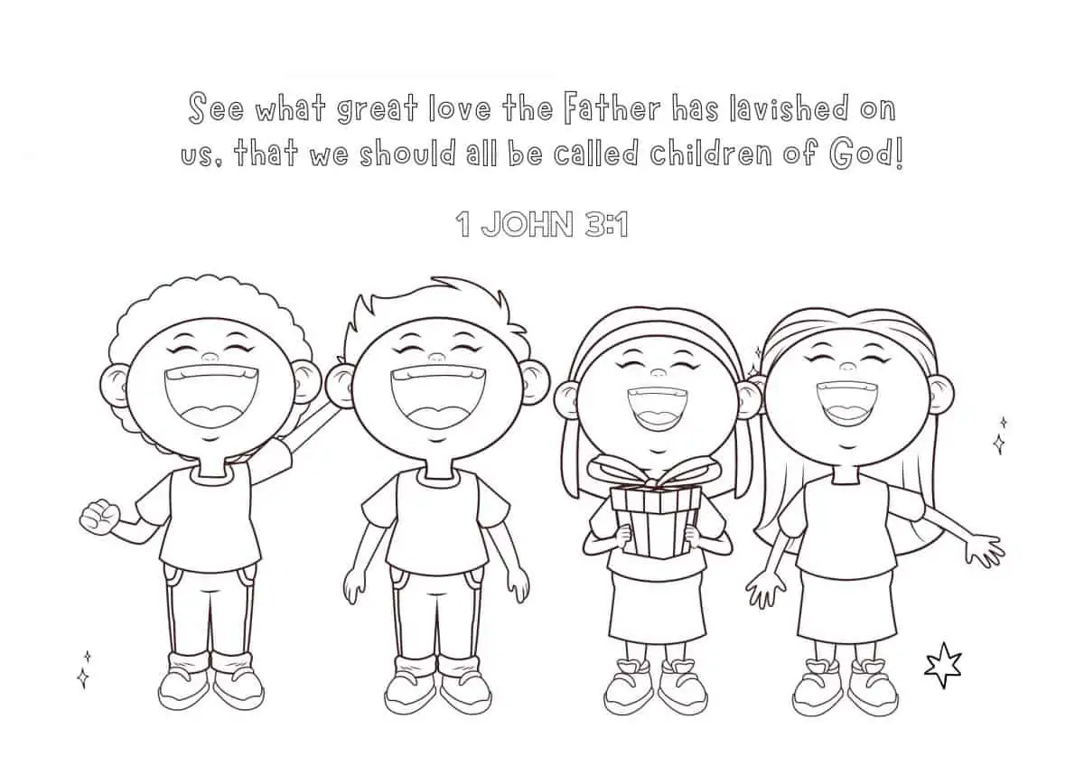 Free printable bible verse coloring pages for kids