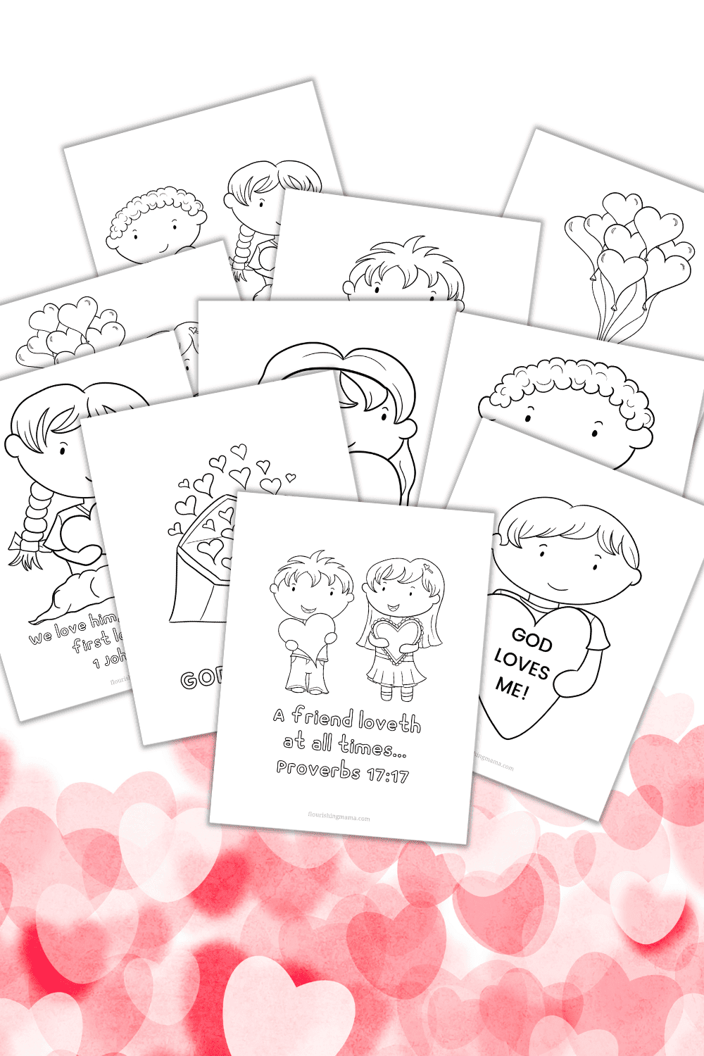 Free printable christian valentines coloring pages flourishing mama