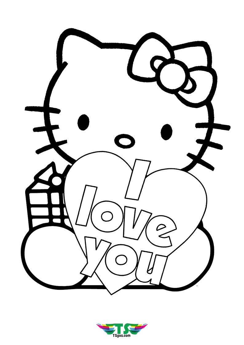 I love u hello kitty coloring page hello kitty coloring hello kitty colouring pages kitty coloring