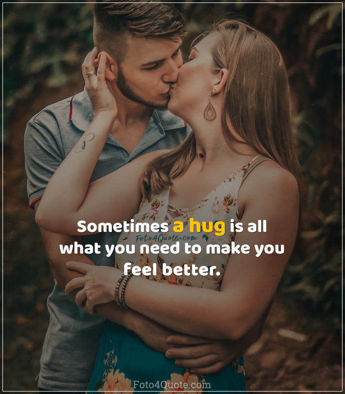 Tumblr quotes â a hug is all you need foto quote
