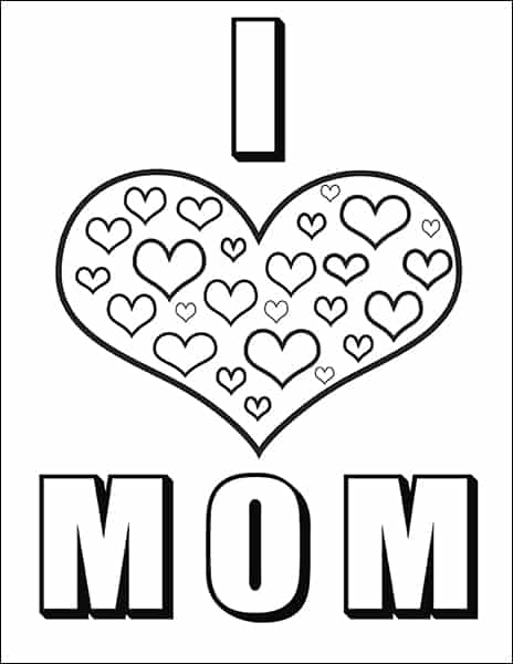 Free mothers day coloring pages and bookmarks printable set