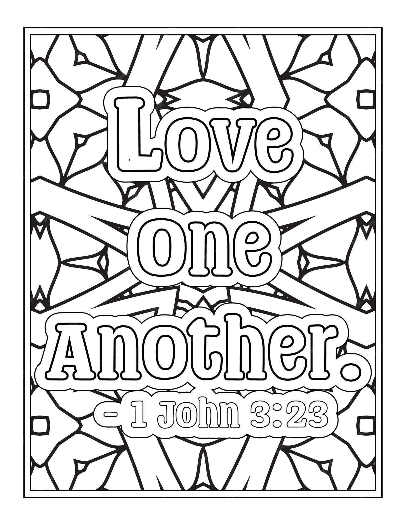 Premium vector bible verse quotes coloring pages for kdp coloring pages