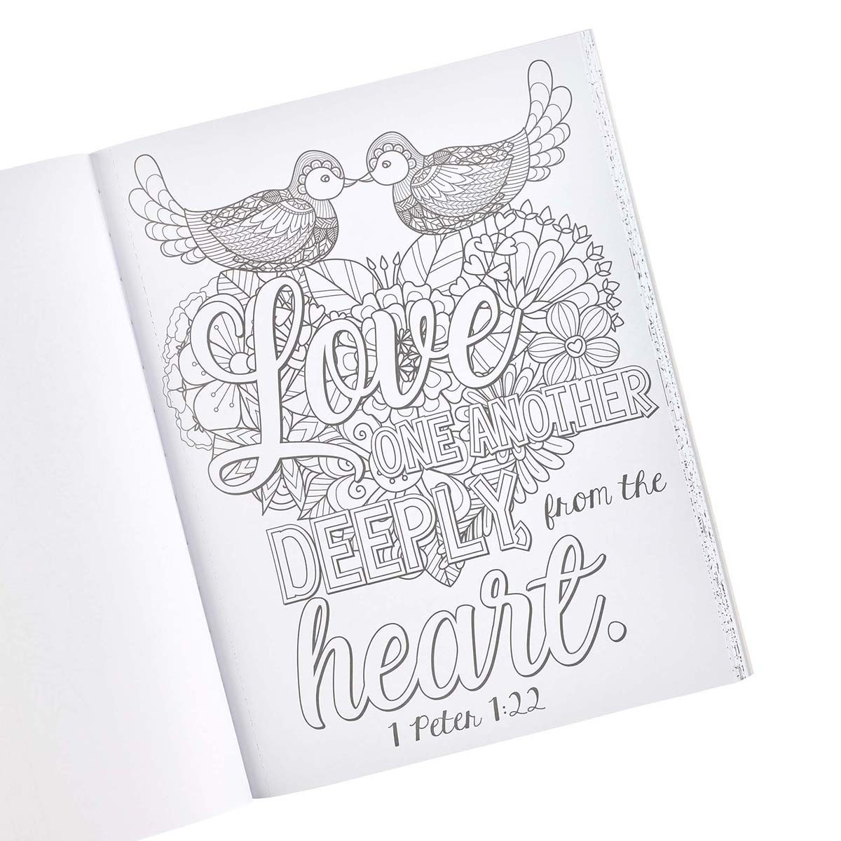 Where love blooms coloring book for adults