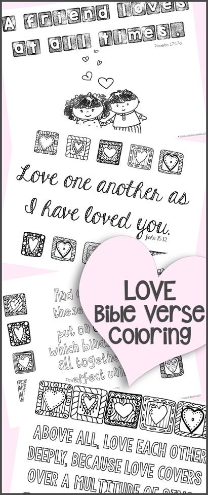 Love bible verse coloring pages