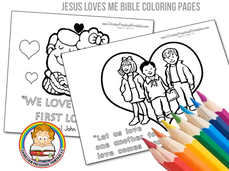 Valentines day bible coloring pages