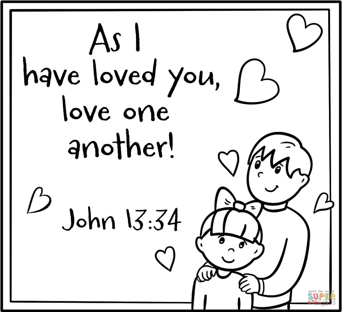 As i have loved you love one another