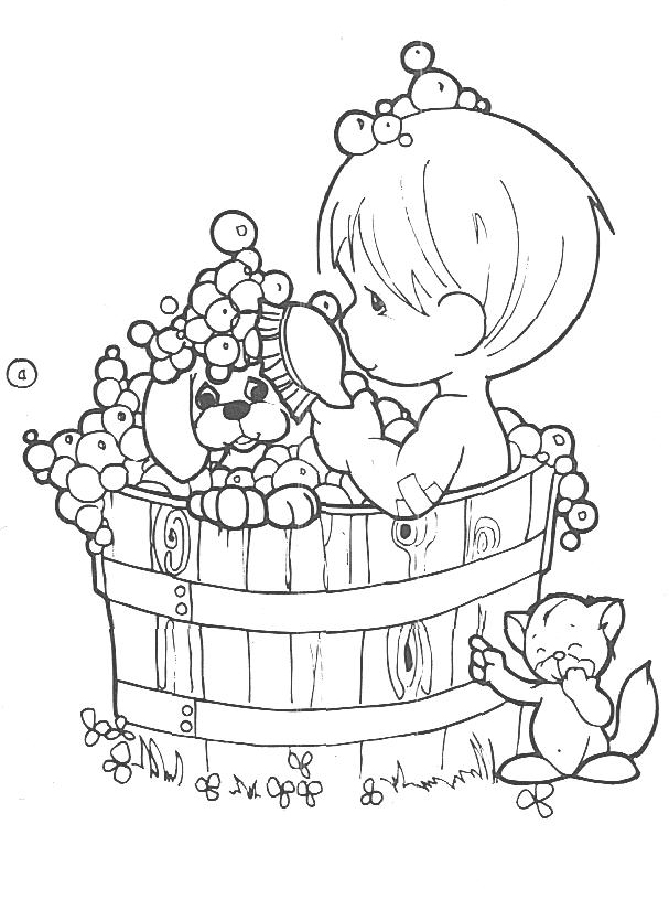 Free printable precious moments coloring pages for kids