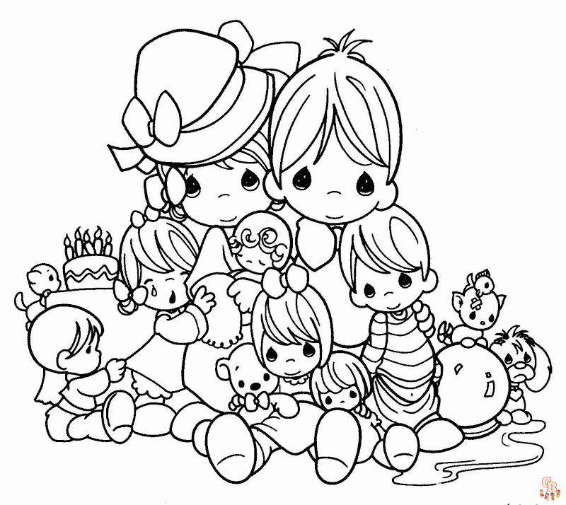 Discover the best precious moments coloring pages online