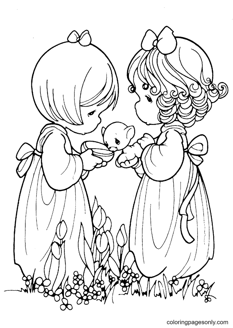 Precious moments coloring pages printable for free download