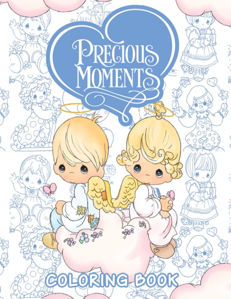 Precious moments coloring book color with one sided coloring pages for for all fans great gifts for kids boys girls ages