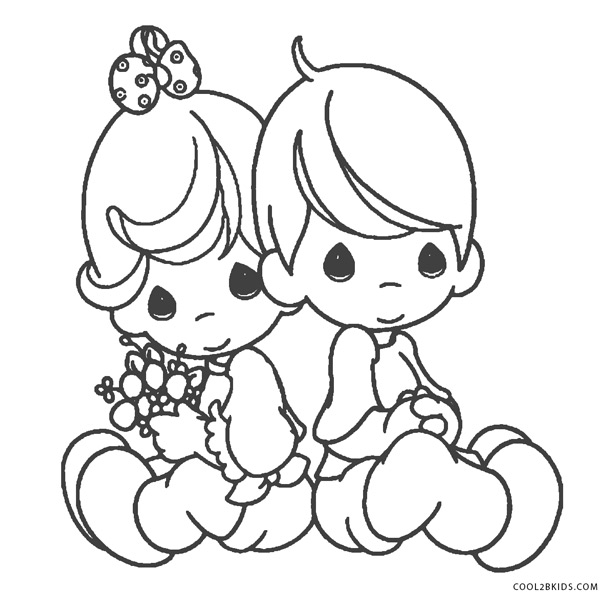 Free printable precious moments coloring pages for kids