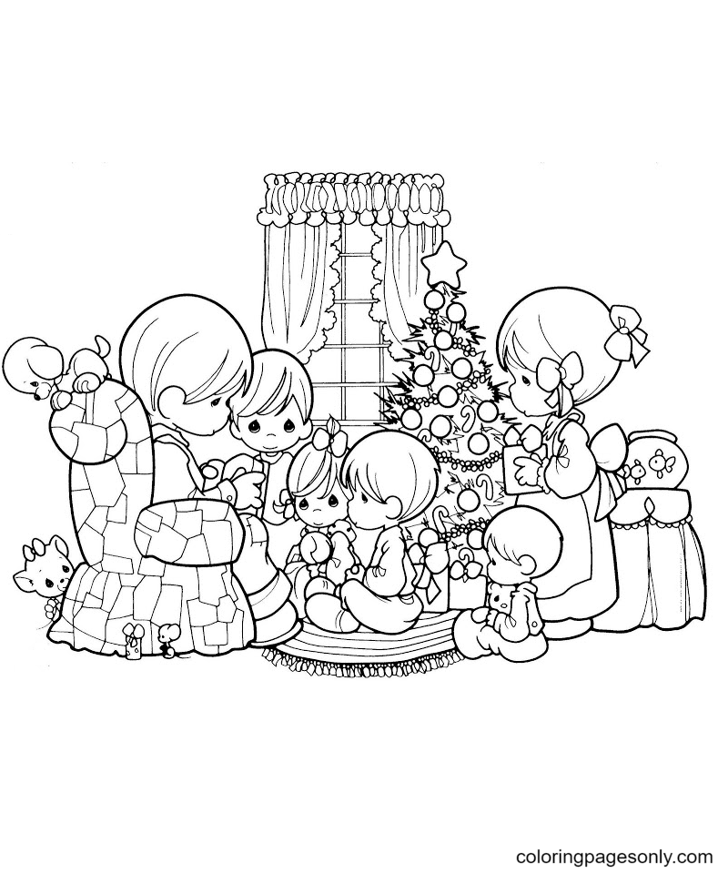 Precious moments coloring pages