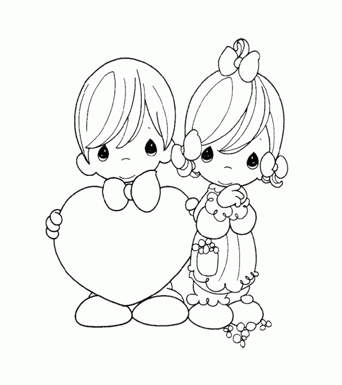 Precious moments coloring pages love