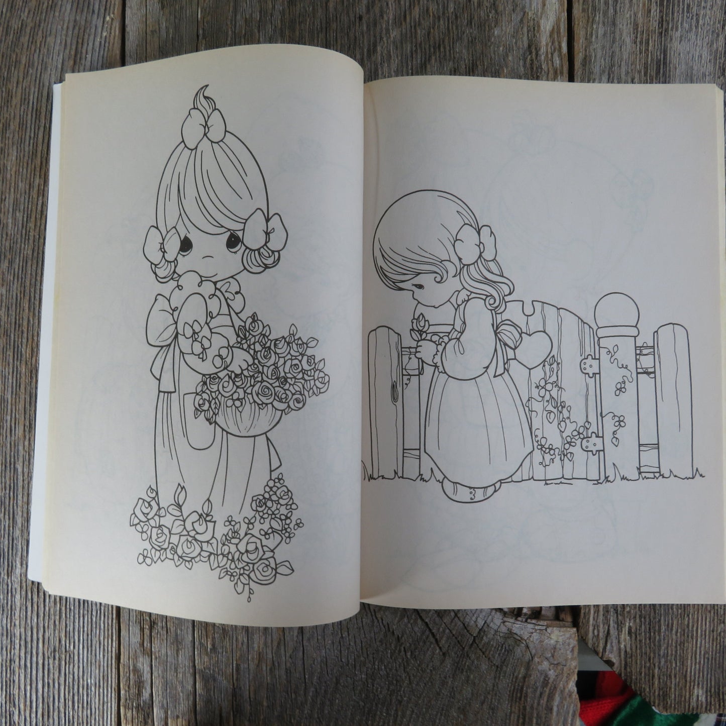 Vintage precious moments coloring book love lasts forever purple cover â at grandmas table