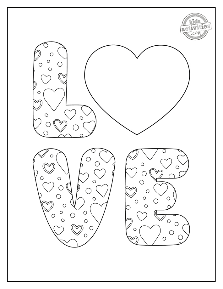 Super cute love coloring pages for kids kids activities blog