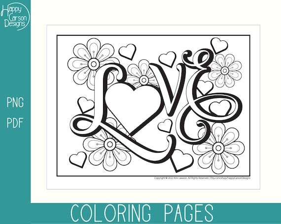 Love coloring pages valentines day coloring pages printable coloring pages png for digital coloring