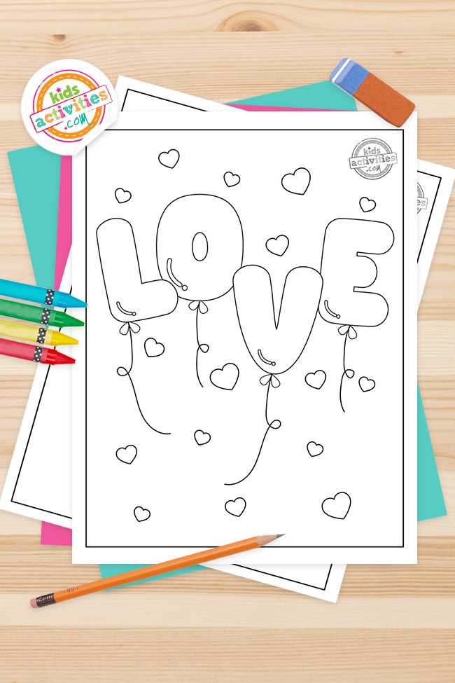 Super cute love coloring pages for kids kids activities blog