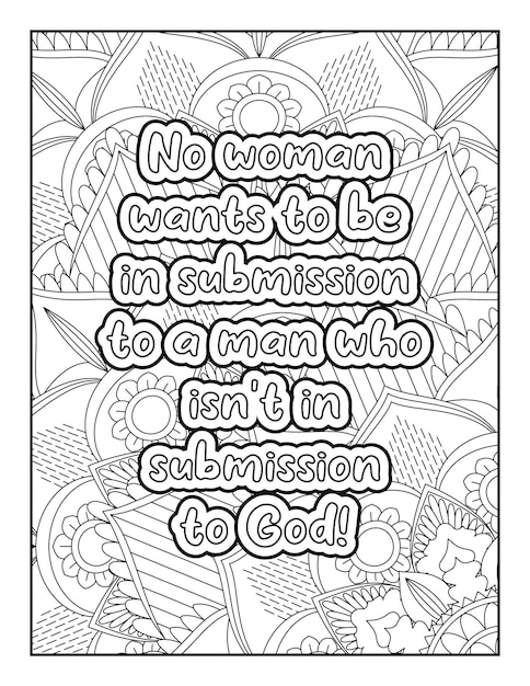 Premium vector romantic coloring page for adults motivational quotes inspirational quotes love quotes heart