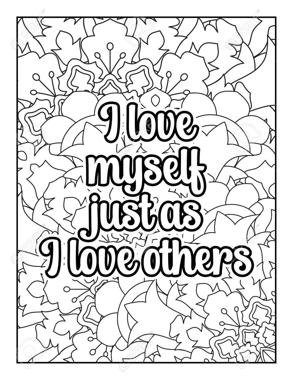 Motivational quotes coloring page inspirational quotes coloring page affirmative quotes coloring page positive quotes coloring page good vibes swear word coloring page motivational typography royalty free svg cliparts vectors and stock