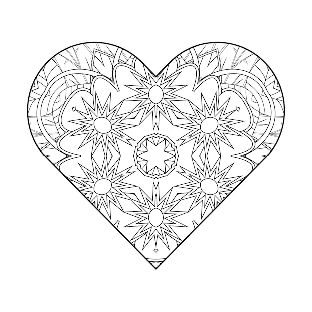 Premium vector coloring page for adults floral mandala coloring page circular mandala coloring page