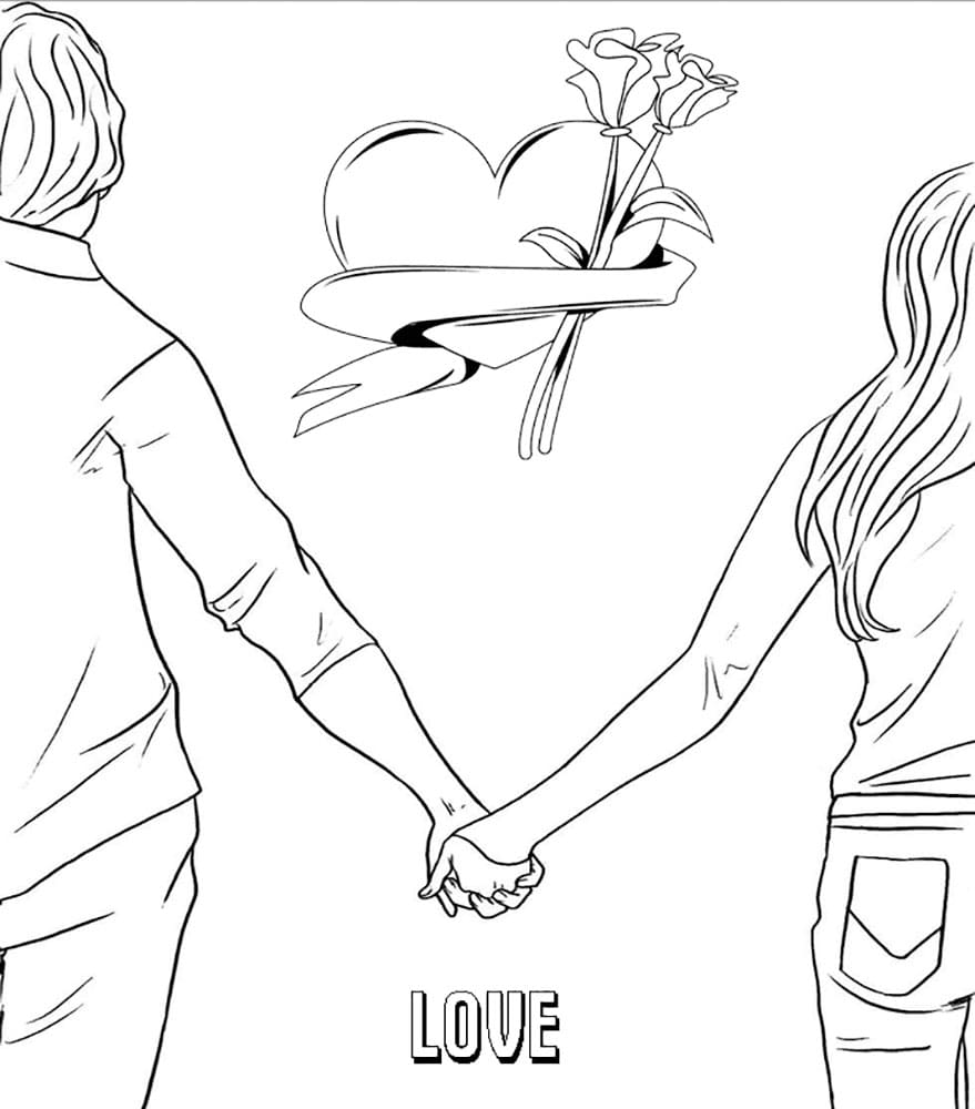 Couples coloring pages images free printable