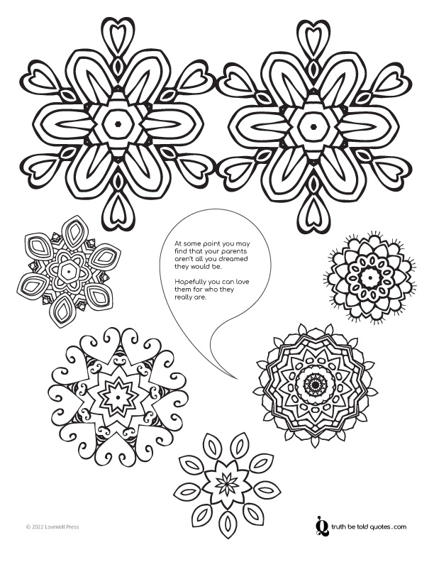 Mindfulness coloring pages