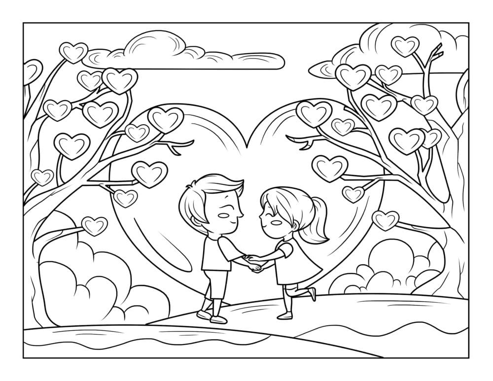 Coloring pages february