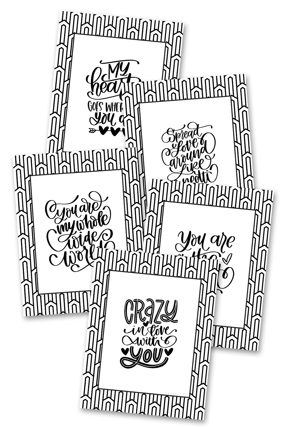 Crazy in love coloring sheets pages â sarah titus